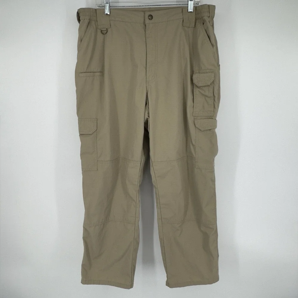 5.11 Tactical Cargo Pants Mens 40x30 Khaki Ripstop Utility Workwear‎ Gorpcore